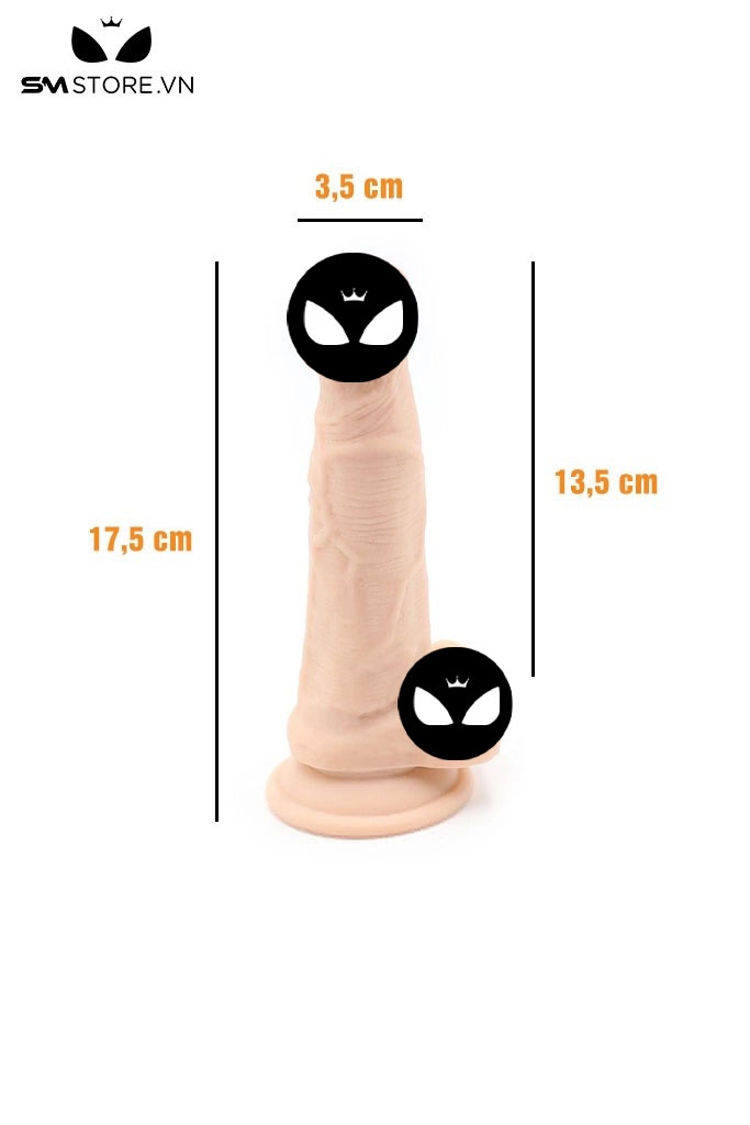 SMT115 - Bán dương vật giả gắn tường dài 14 17 19 cm