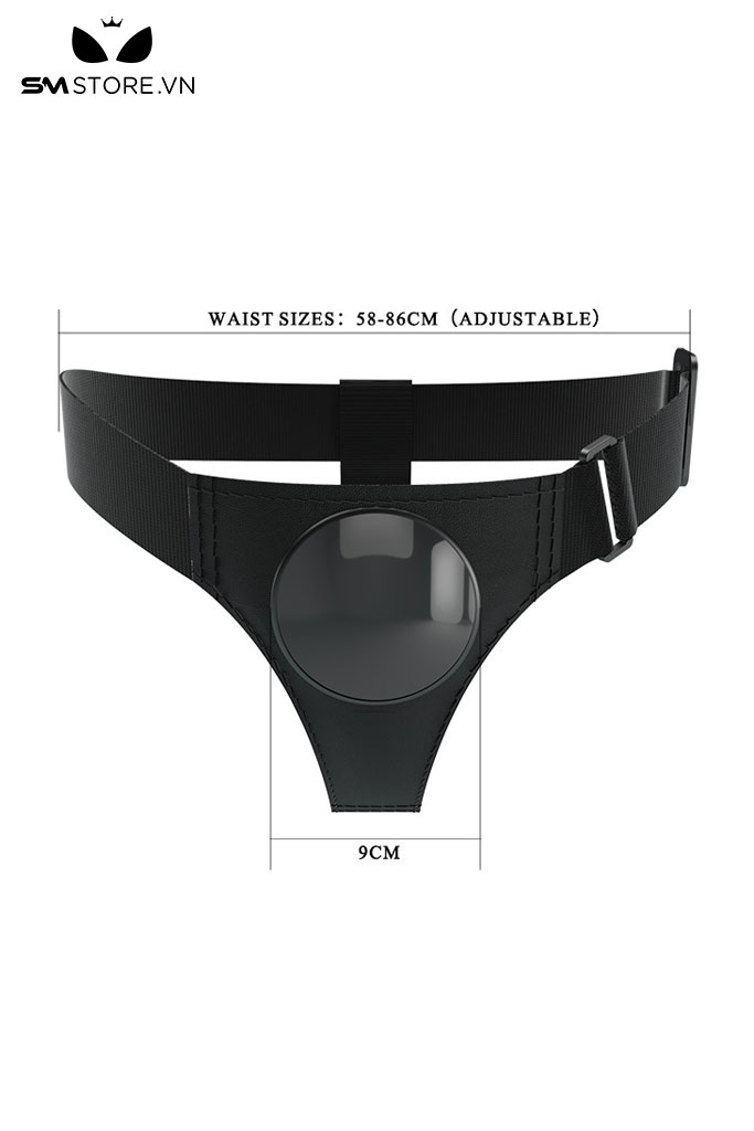 SMT1559 - Đai đeo dương vật có lỗ 9 cm vòng eo 58-64cm