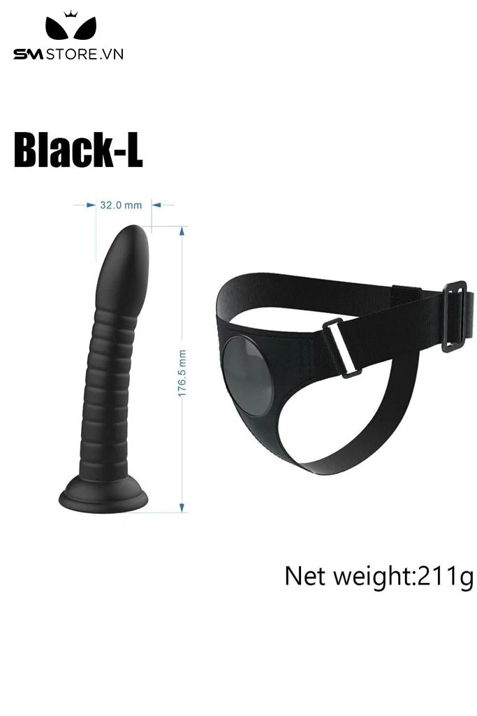 SMT1559 - Đai đeo dương vật có lỗ 9 cm vòng eo 58-64cm