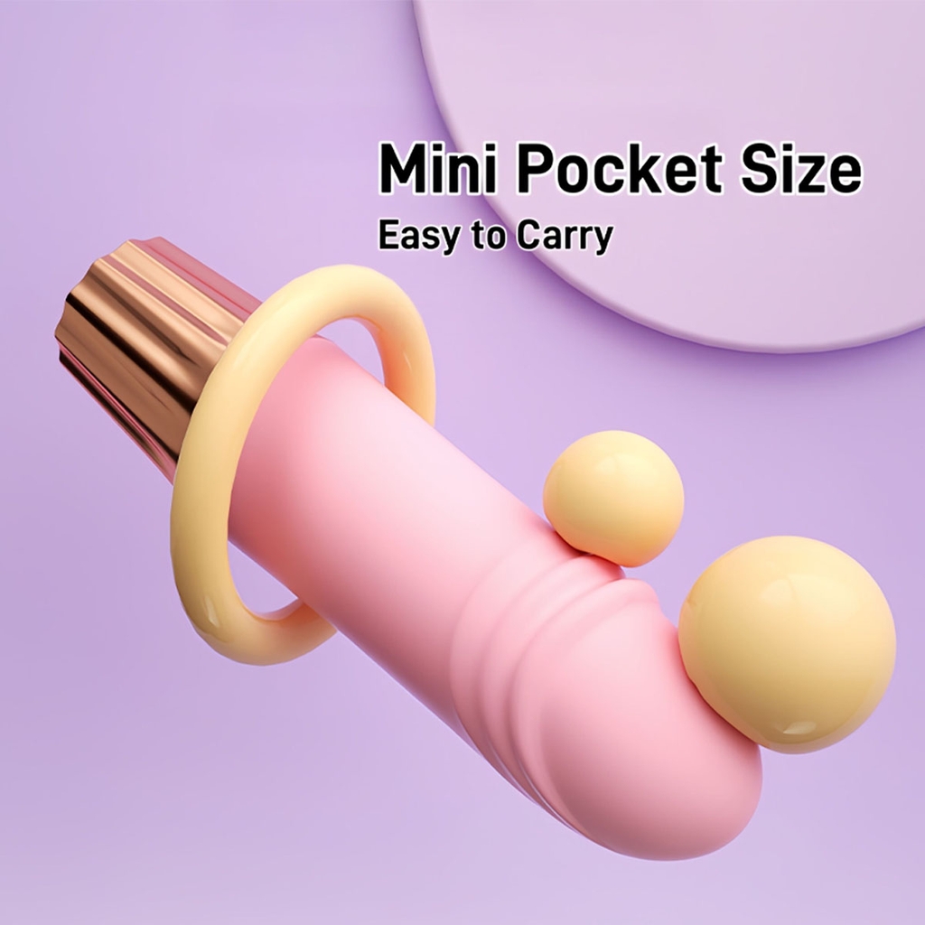 SMT1859 - Dương vật giả mini có 10 chế độ rung sạc điện dài 11cm