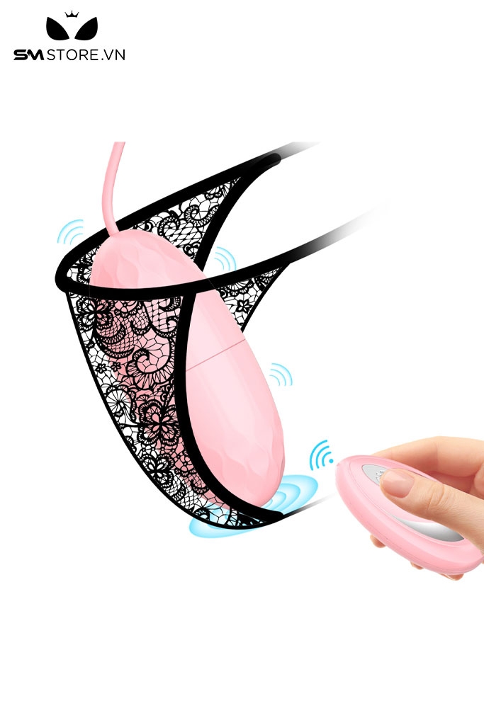 SMT3063 - Trứng rung tình yêu mini điều khiển có dây và 10 tần số rung
