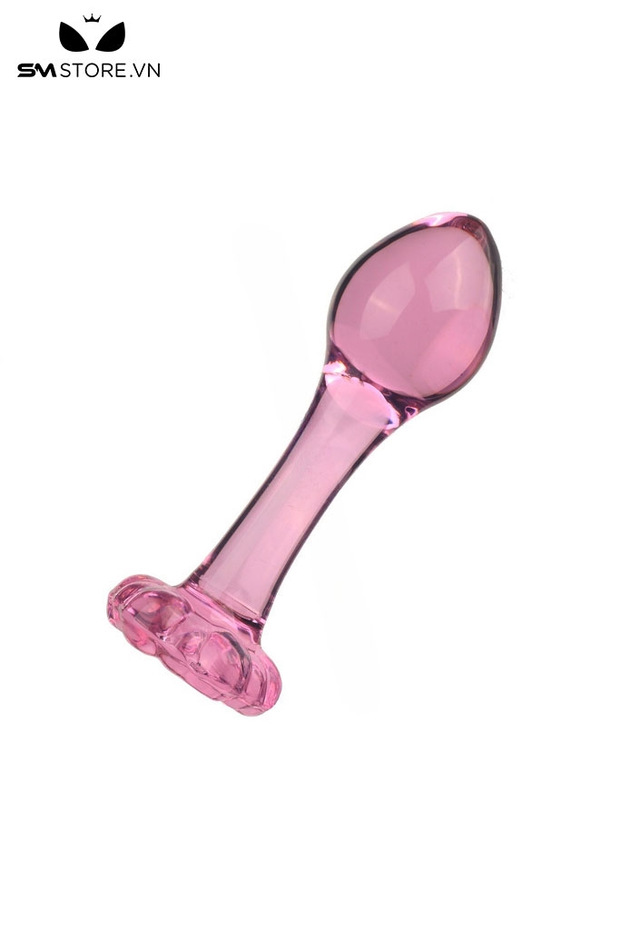 SMT207 - butt plug thủy tinh thiết kế đầu hình thoi thân dài 11cm