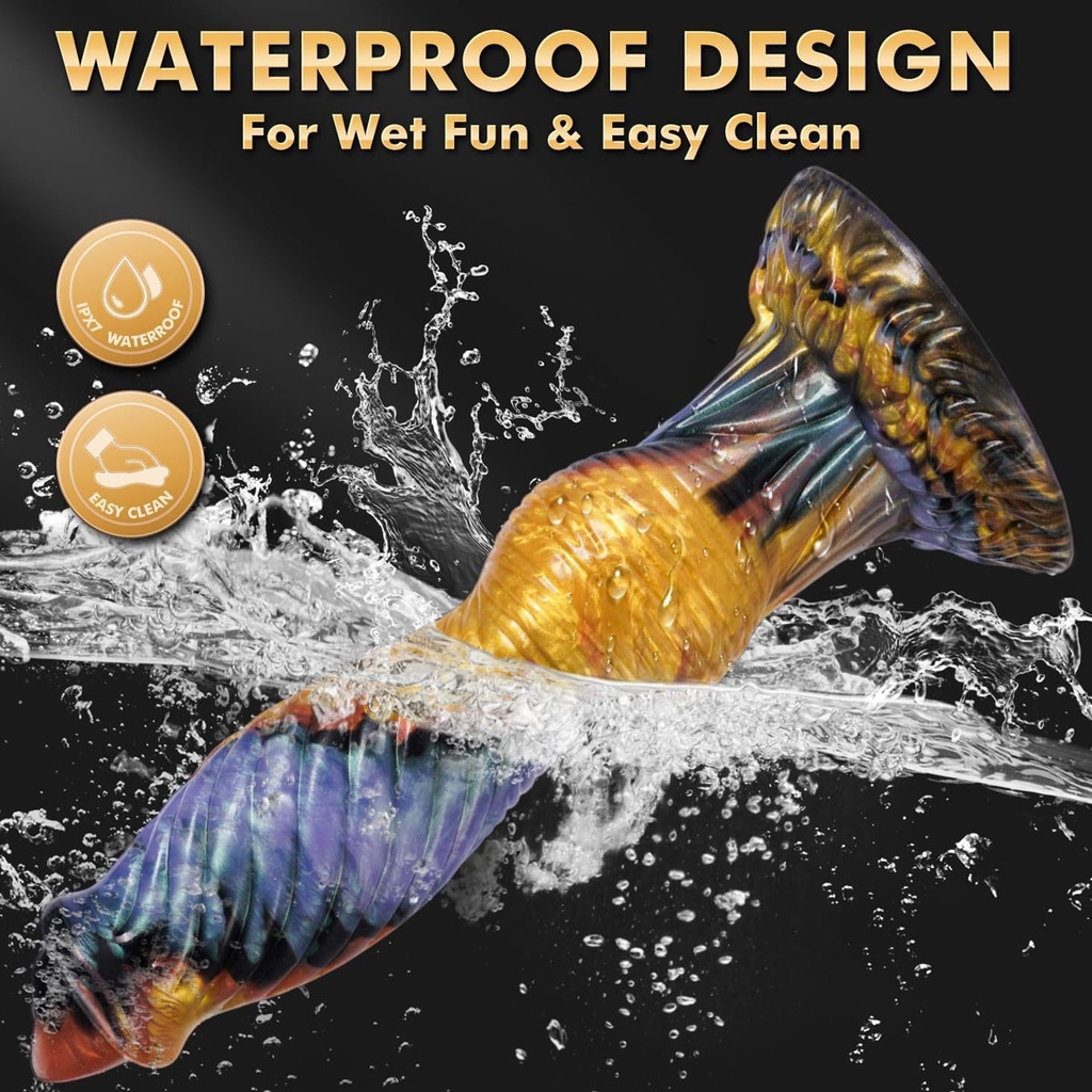 SMT2966 - Dương vật giả monster rung thụt có đế dính tường dài 26cm