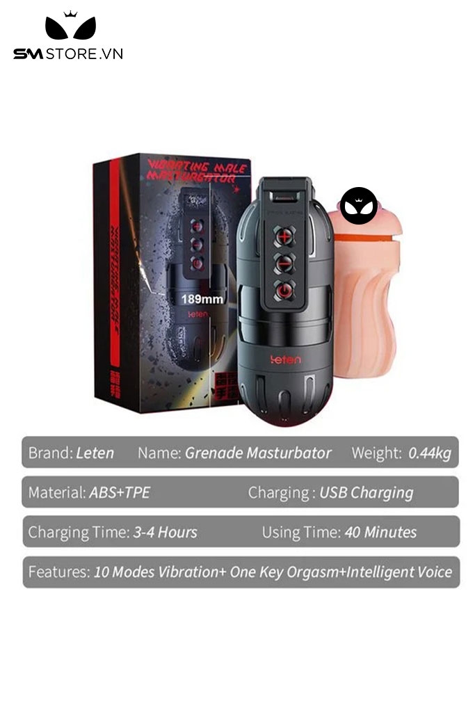 SMT2972 - Cốc thủ dâm tự động Leten rung thụt điều khiển qua APP