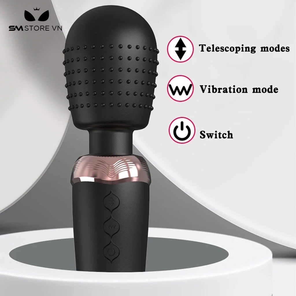 SMT2976 - Chày rung tình yêu có gai và 5 tần số thụt dài 275mm