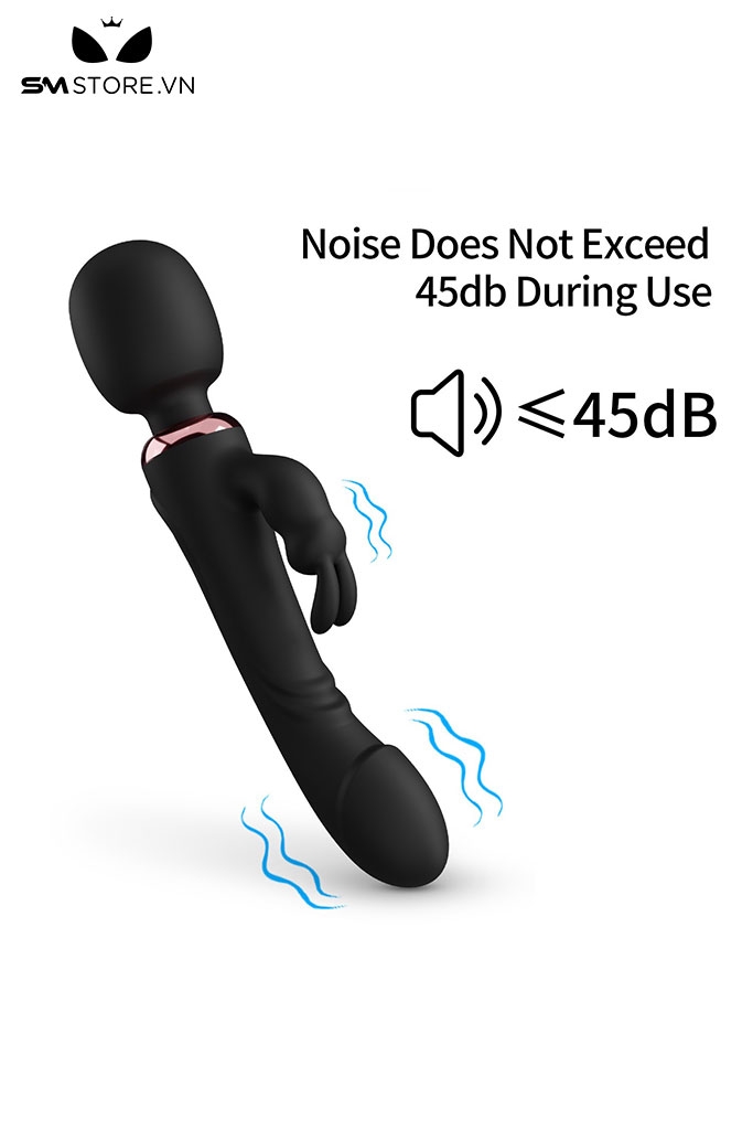 SMT2977 - Chày rung tình yêu nhánh tai thỏ có 10 chế độ và sạc điện