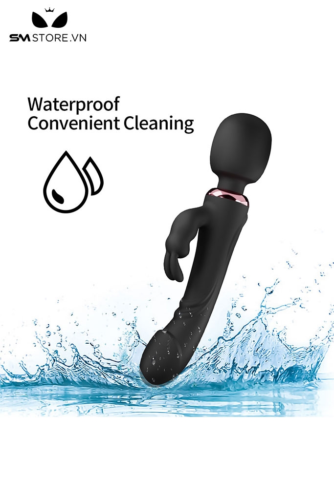 SMT2977 - Chày rung tình yêu nhánh tai thỏ có 10 chế độ và sạc điện