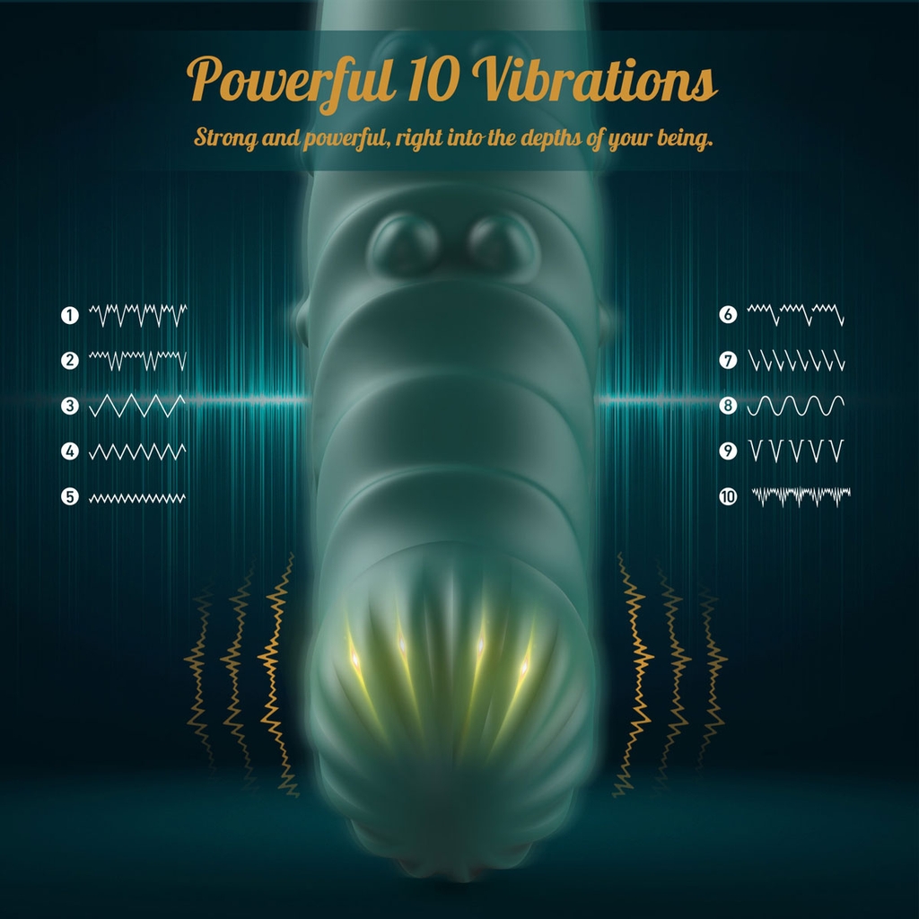 SMT2979 - Cu giả rung cầm tay có 2 vòng bi xoay và 5 tần số thụt