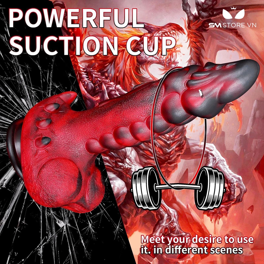 SMT2990 - Dương vật giả monster khủng lồ có rung điều khiển từ xa