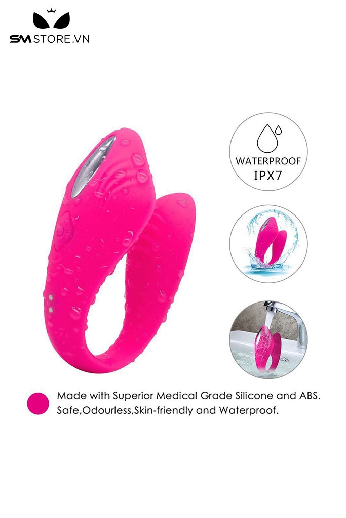 SMT3003 - Trứng rung 2 đầu điều khiển từ xa sạc điện dài 92mm