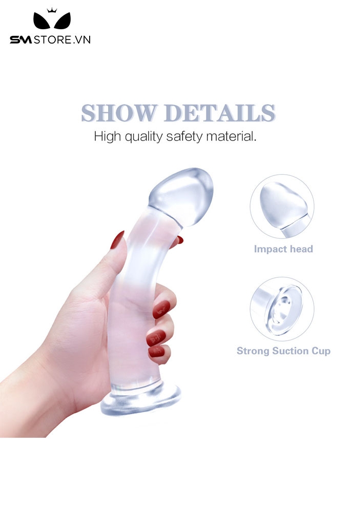 SMT3009 - Cu giả silicon trong suốt có đế dính tường và độ uốn dẻo cao