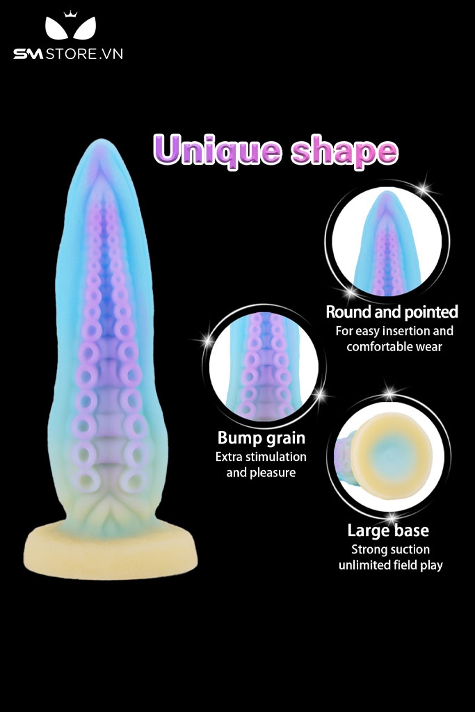 SMT3012 - Đồ chơi hậu môn có xúc tu bạch tuộc silicon có thể bẻ cong