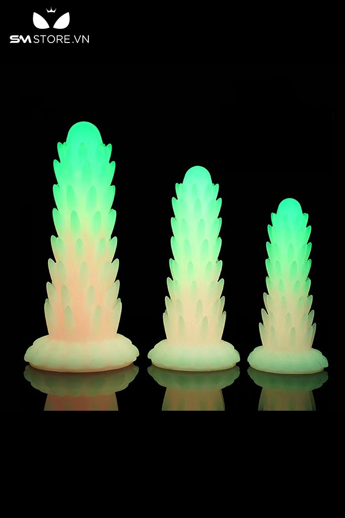 SMT3015 - Dương vật giả khủng lồ có gai silicon mềm đế dính tường