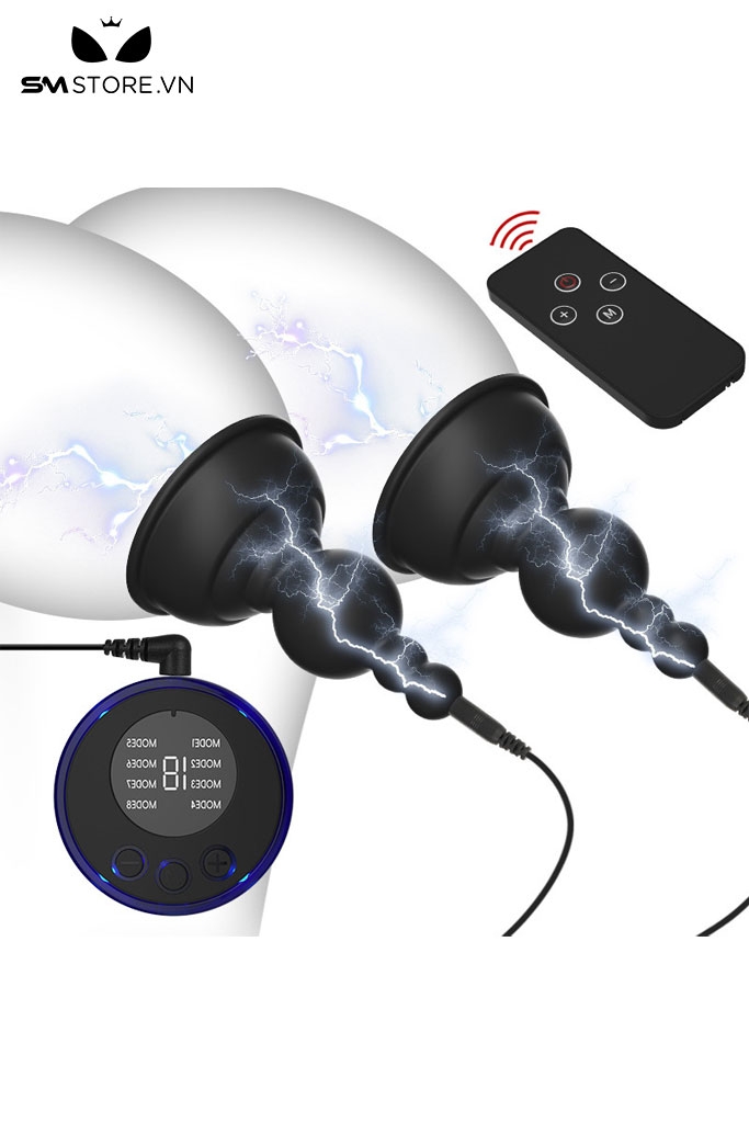 SMT3039 - Hút núm vú silicon sốc điện dài 90mm với đáy tròn nhô cao