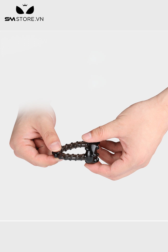 SMT3041 - Vòng đeo tinh hoàn vân ngang silicon đường kính 3,6cm