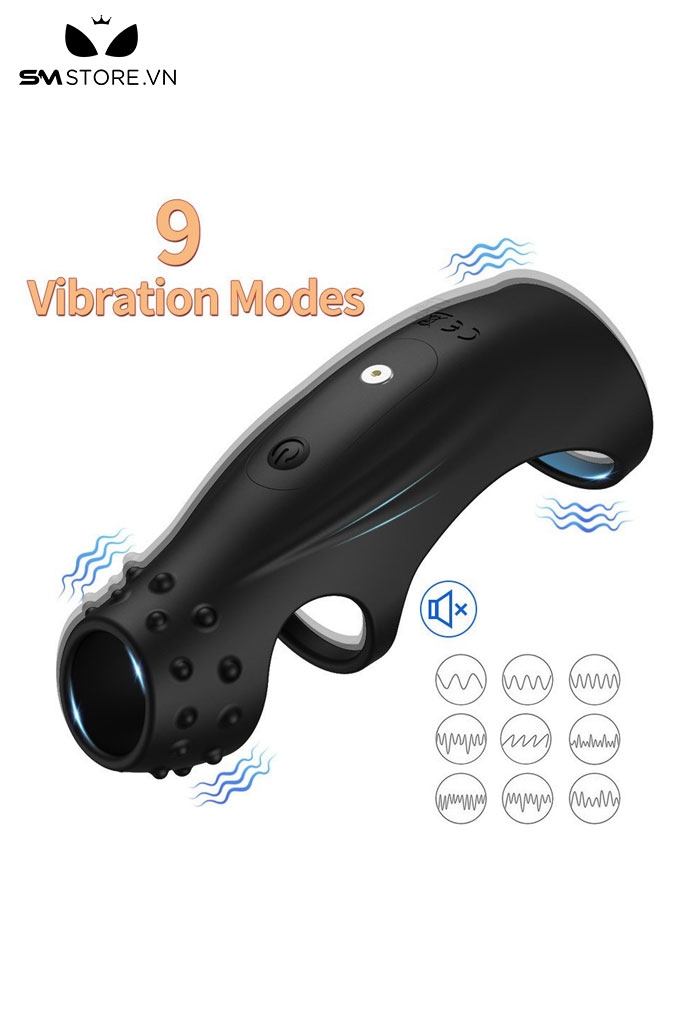 SMT3042 - Vòng rung đeo gốc dương vật thiết kế 3 vòng điều khiển xa