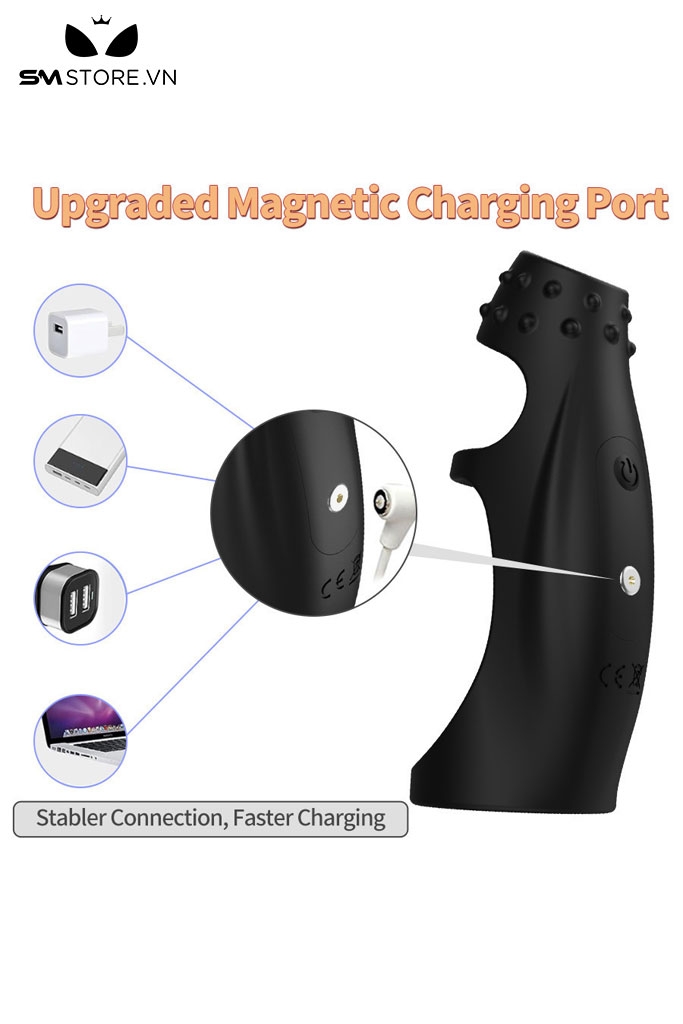 SMT3042 - Vòng rung đeo gốc dương vật thiết kế 3 vòng điều khiển xa