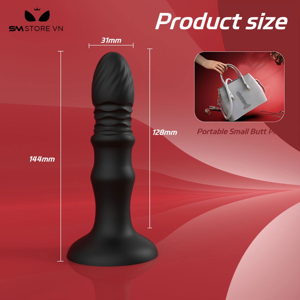 SMT3049 - Máy rung hậu môn điều khiển qua APP có 9 chế độ dài 144mm