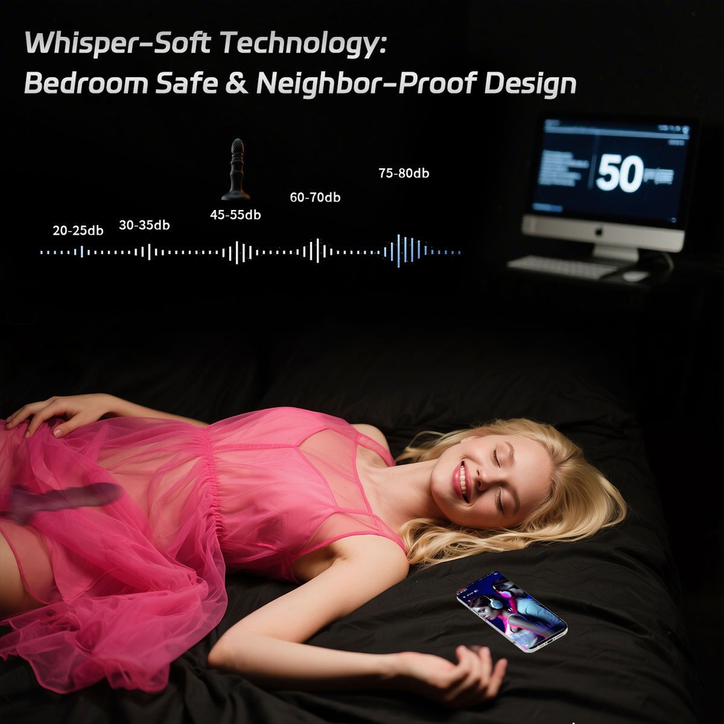 SMT3049 - Máy rung hậu môn điều khiển qua APP có 9 chế độ dài 144mm