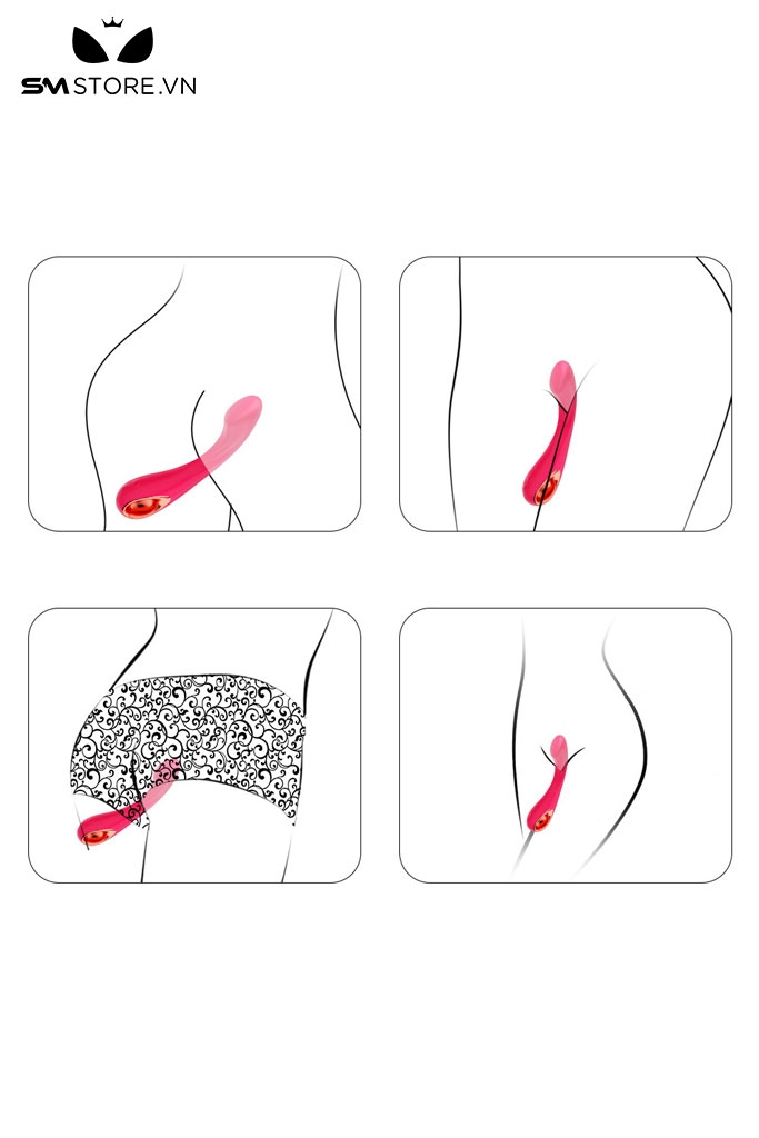 SMT3053 - Dương vật giả rung cầm tay có 10 chế độ dài 21.8cm