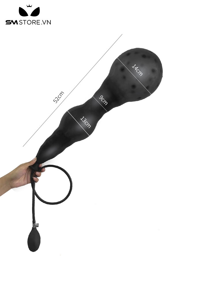 SMT3055 - Anal pump có gai bao quanh ở đầu và van tháo rời dài 18cm