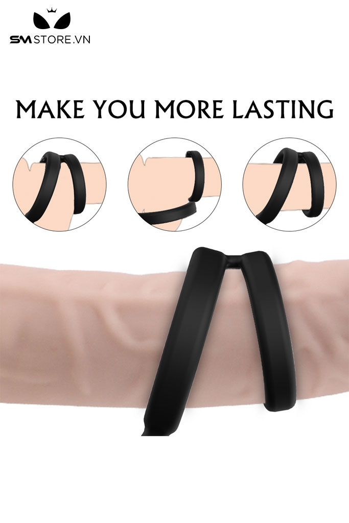 SMT3066 - Vòng rung dương vật chống xuất tim sớm và butt plug