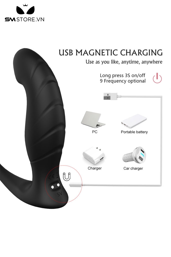 SMT3066 - Vòng rung dương vật chống xuất tim sớm và butt plug