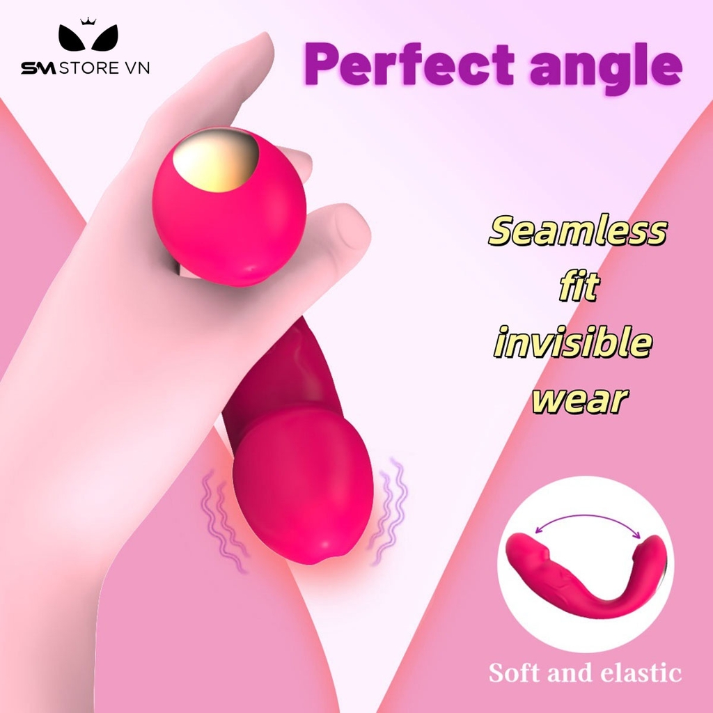 SMT3082 - Máy rung đầu dương vật có 9 tần số hút điều khiển qua APP