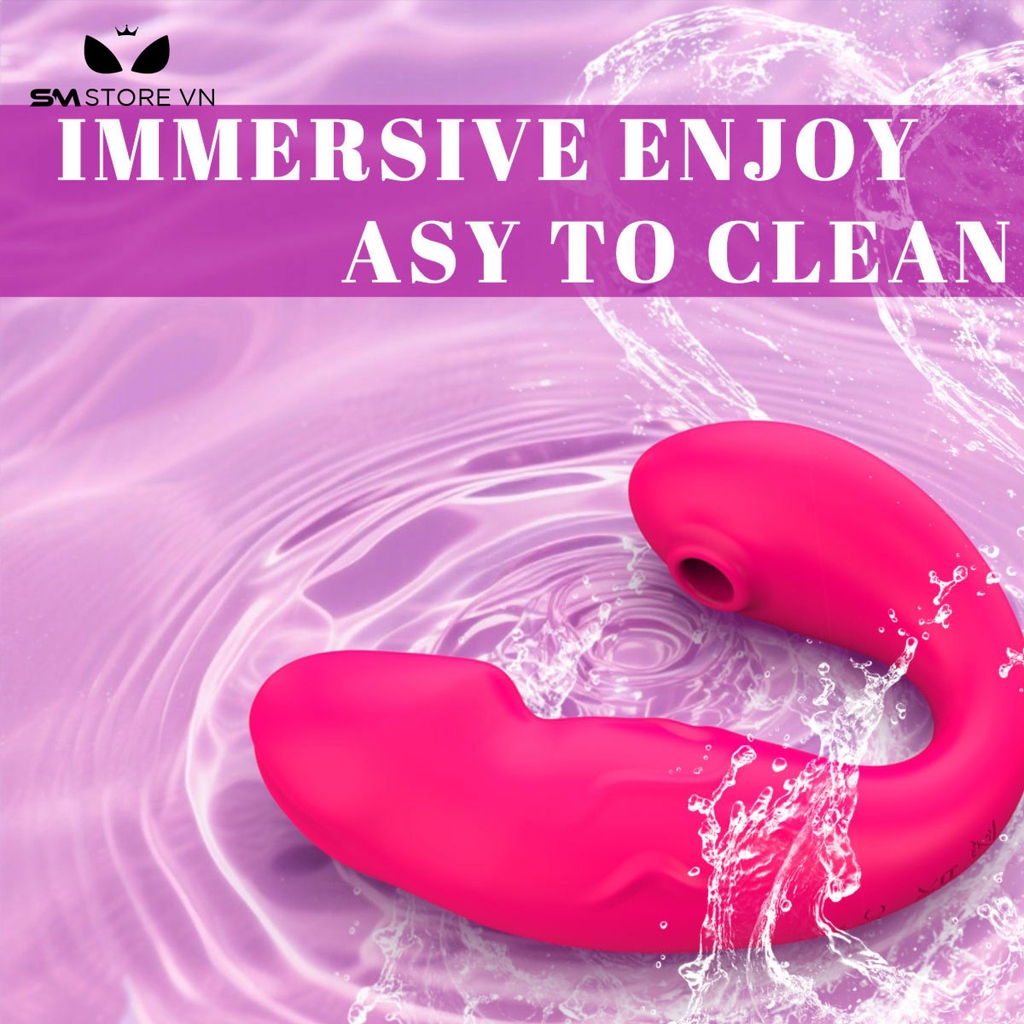 SMT3082 - Máy rung đầu dương vật có 9 tần số hút điều khiển qua APP