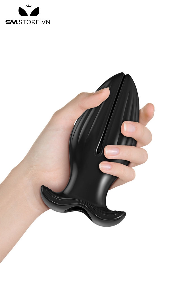 SMT3087 - Butt plug đồ chơi hậu môn thiết kế rỗng có 2 nhánh bằng silicon