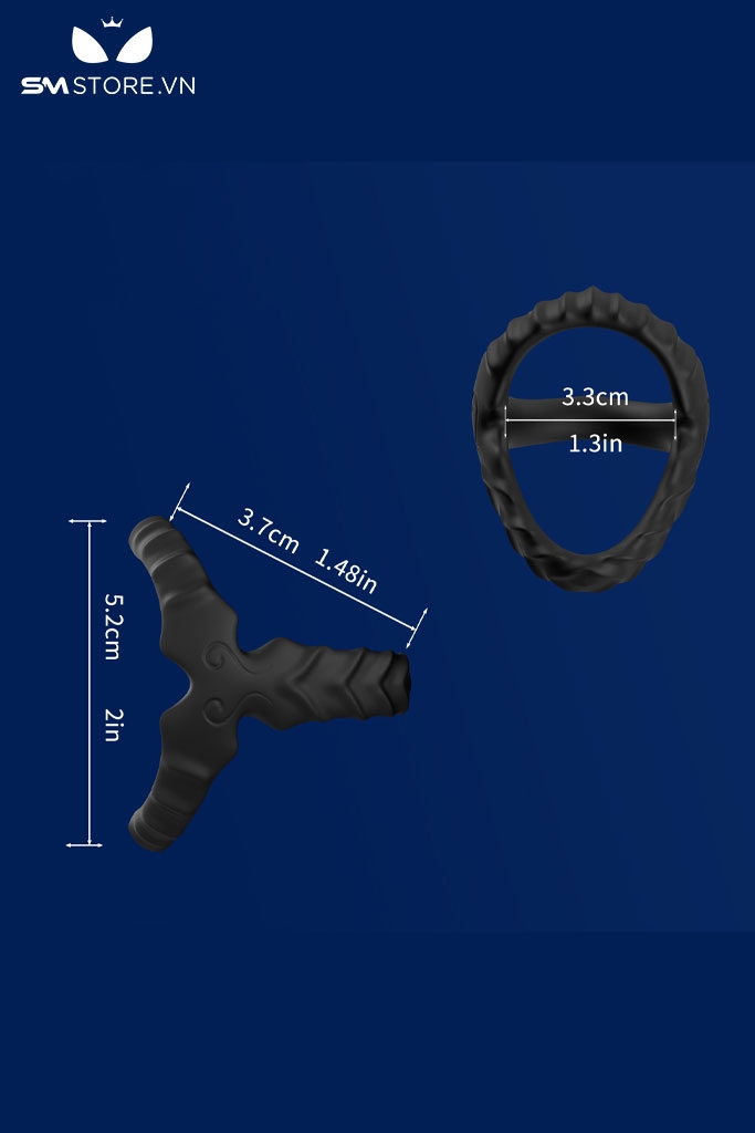 SMT3097 - Vòng cao su đeo gốc dương vật chống xuất tinh sớm dài 5,2cm
