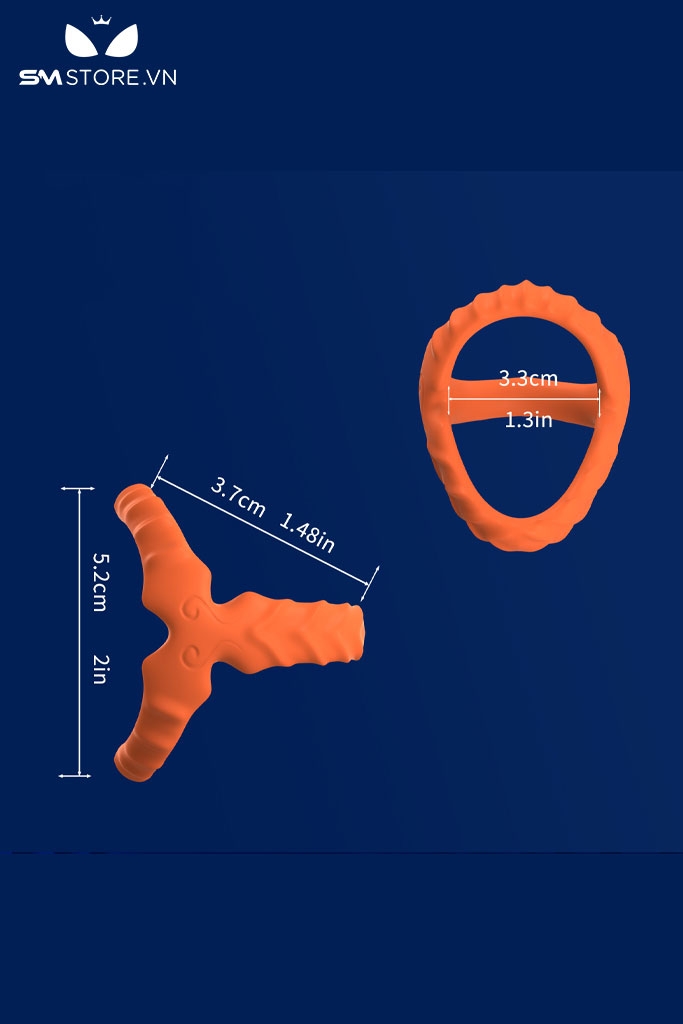 SMT3097 - Vòng cao su đeo gốc dương vật chống xuất tinh sớm dài 5,2cm