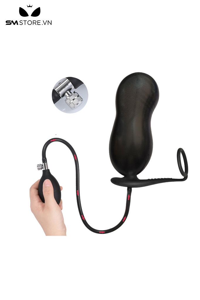 SMT3101 - Anal pump kèm vòng đeo dương vật bằng silicon dài 50cm
