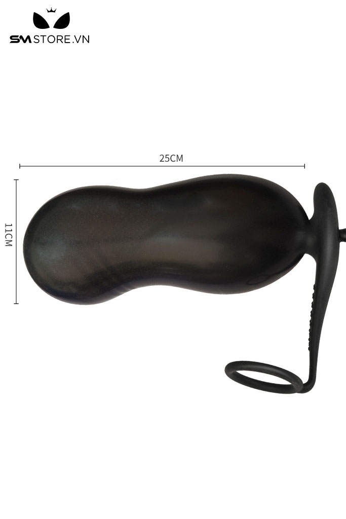 SMT3101 - Anal pump kèm vòng đeo dương vật bằng silicon dài 50cm