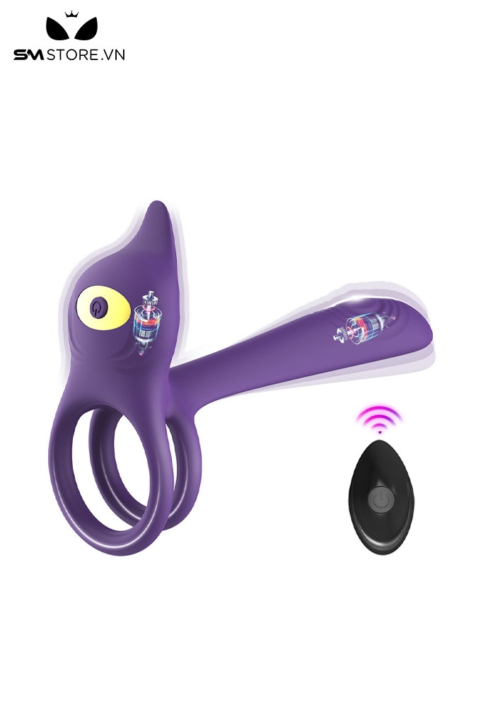 SMT3114 - Vòng rung đeo gốc dương vật điều khiển từ xa dài 14cm