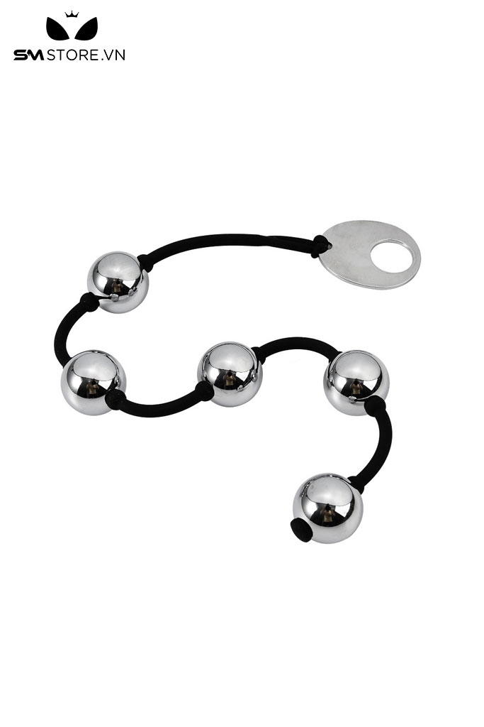 SMT3120 - Anal bead inox với chuỗi hạt chất liệu dây bằng silicon co giãn