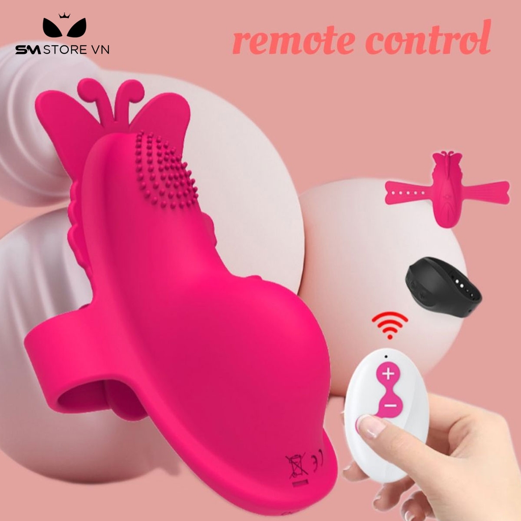 SMT3127 - Quần lót rung có nấc gài ngụy trang con bướm điều khiển từ xa