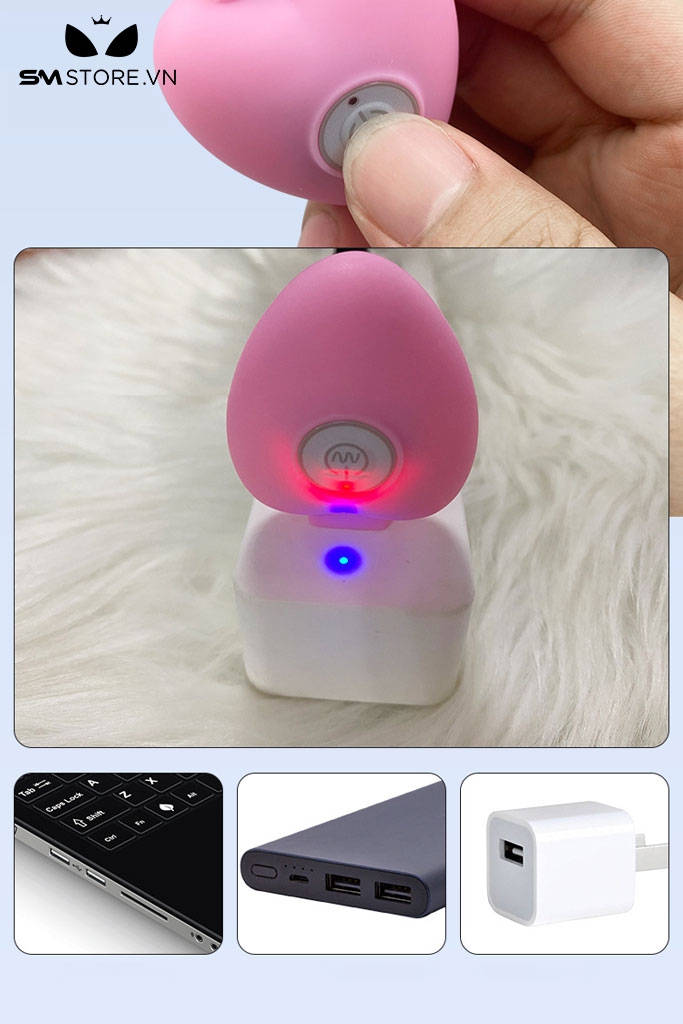 SMT3131 - Trứng rung 2 đầu có dây điều khiển hình trái tim và 10 chế độ