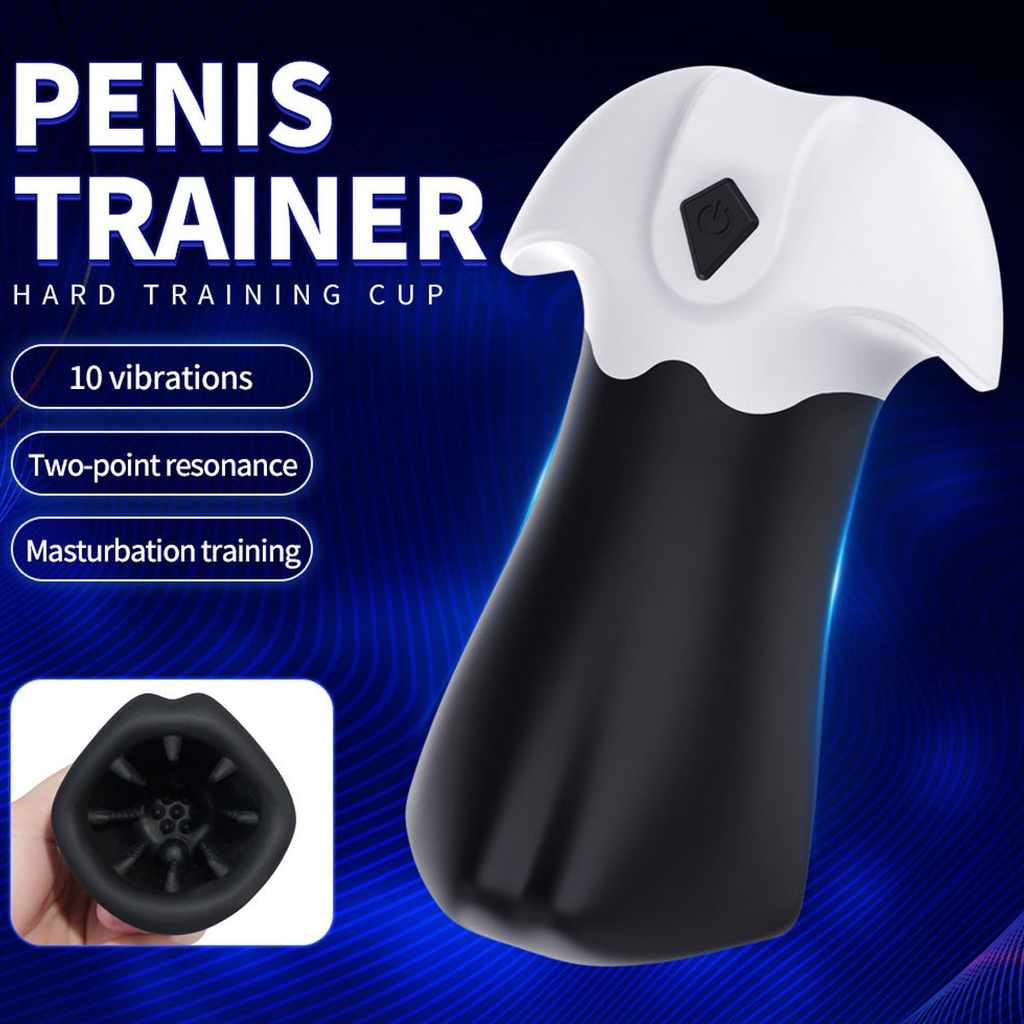 SMT3136 - Cốc thủ dâm có rung trong có nhiều gai nổi bằng silicon mềm