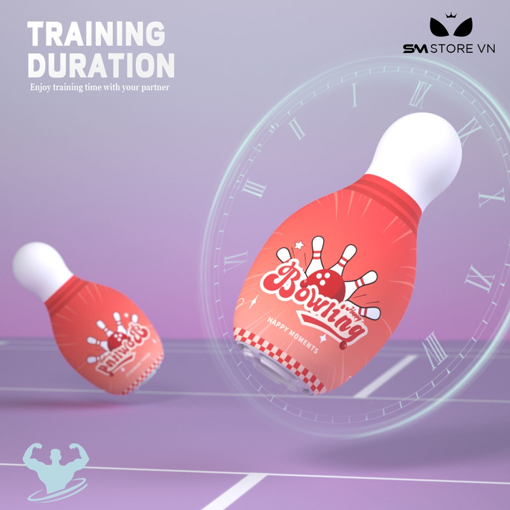 SMT3138 - Cốc thủ dâm mini silicon ngụy trang bowling có thể tháo rời