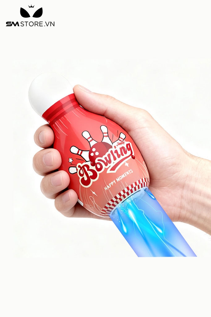 SMT3138 - Cốc thủ dâm mini silicon ngụy trang bowling có thể tháo rời