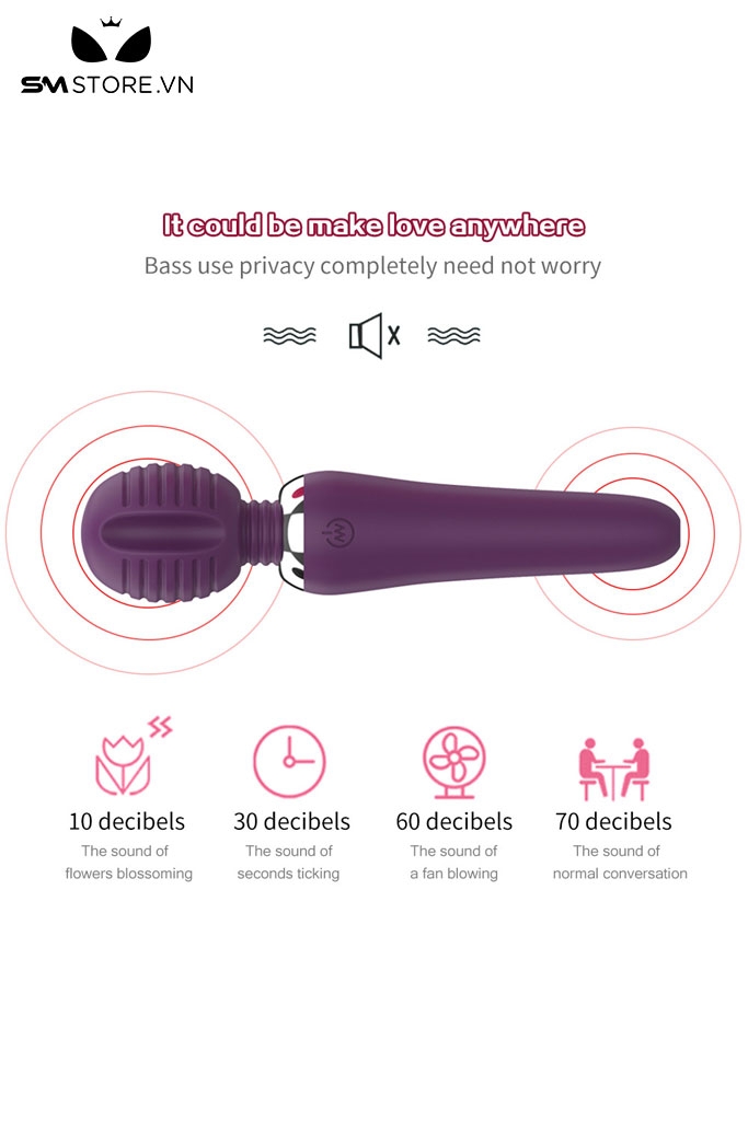 SMT3140 - Chày rung tình yêu có vân ngang và 10 chế độ dài 155mm