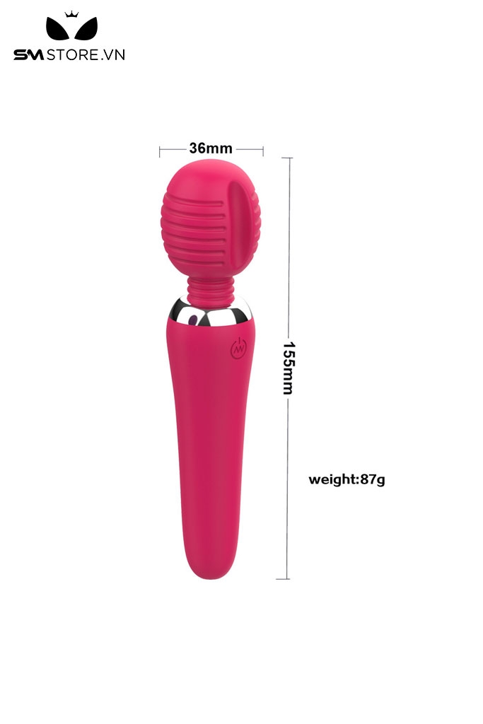 SMT3140 - Chày rung tình yêu có vân ngang và 10 chế độ dài 155mm