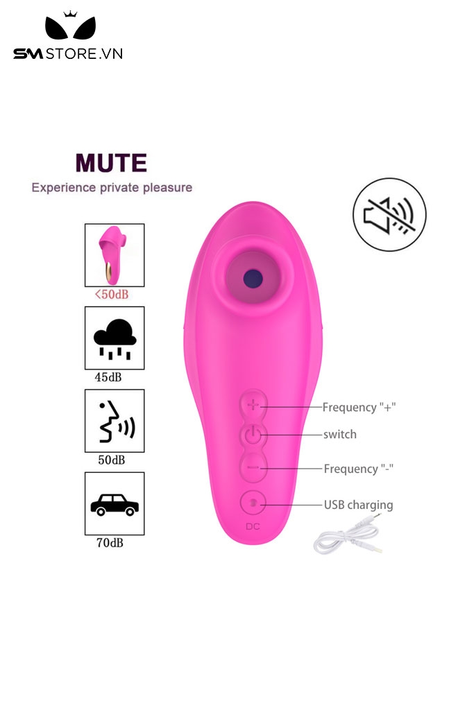 SMT3141 - Máy hút âm đạo cầm tay sạc điện và 10 tần số dài 12cm