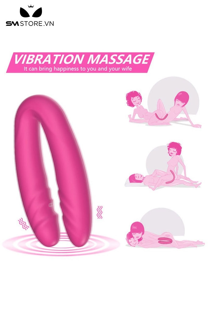 SMT3142 - Dương vật giả 2 đầu điều khiển từ xa có 7 chế độ rung