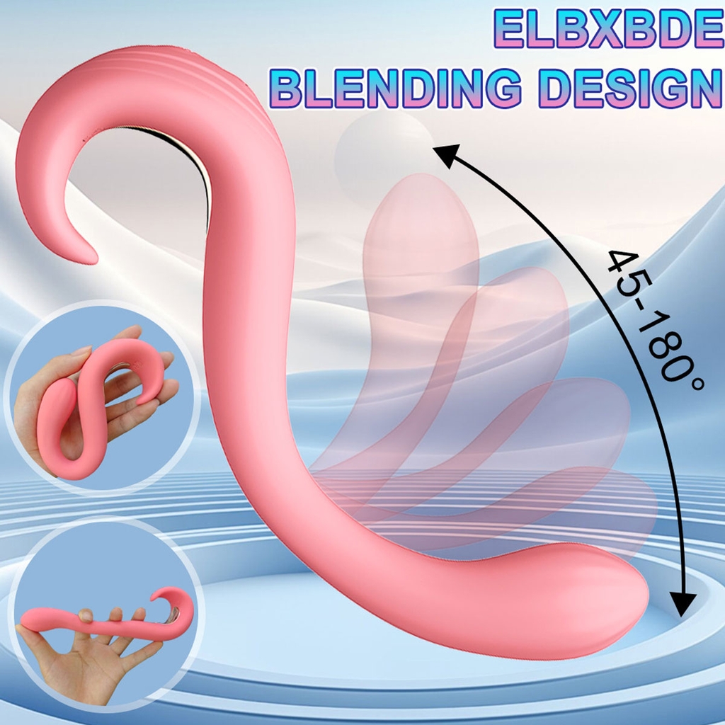 SMT3143 - Máy rung thiết kế hình chữ S 10 tần số sạc điện dài 17.7cm