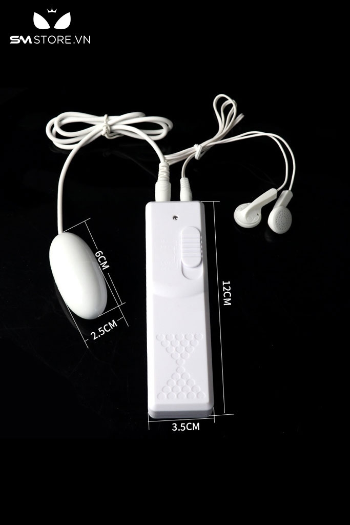 SMT3147 - Trứng rung tình yêu giá rẻ có dây và tai nghe đi kèm dài 6cm