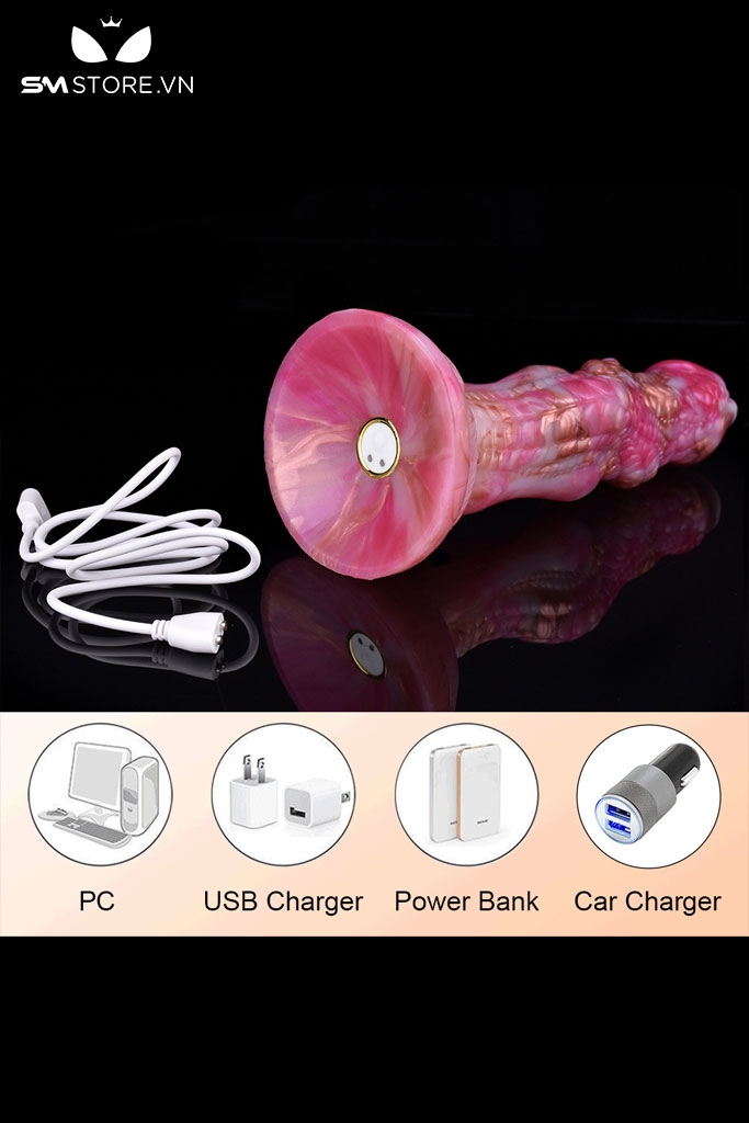 SMT3149 - Dương vật giả monster có rung điều khiển từ xa dài 20.4cm