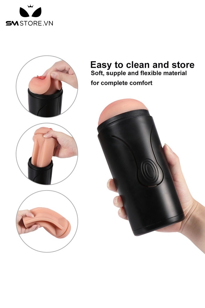 SMT3152 - Cốc thủ dâm có 10 tần số rung sạc điện và có thể tháo rời