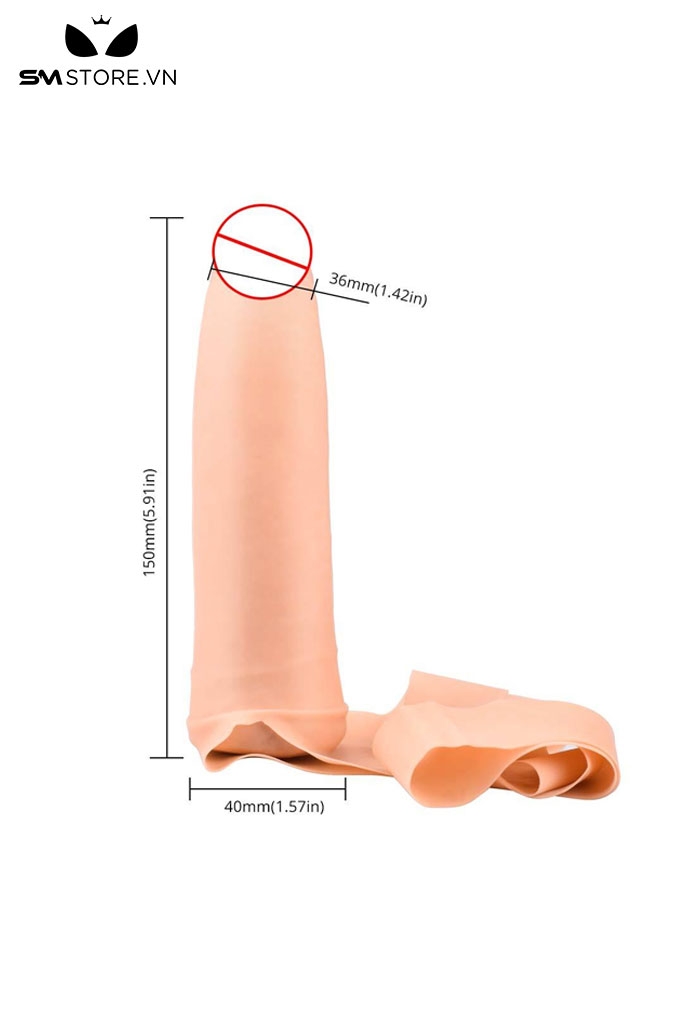 SMT3166 - Đồ chơi bịt miêng penis gag có quai đeo với đầu cu giả silicon